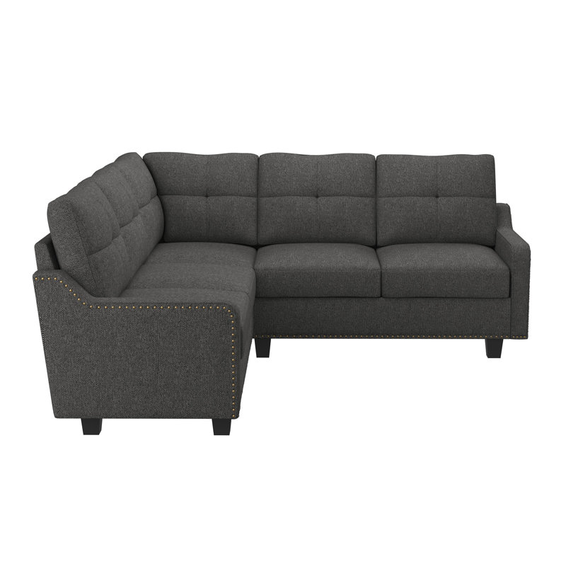 Honbay Living Room 3+2 Corner Sectional Sofa Dark Gray Wayfair
